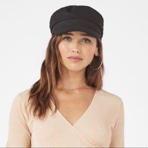 Brand New Black Lieutenant Hat